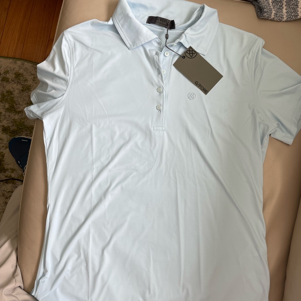 NWT G Fore Golf Shirt M Blue